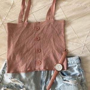 Pink Crop Top